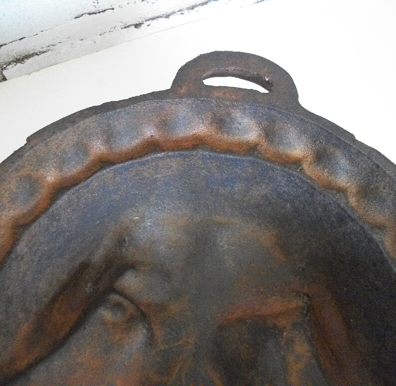 Vintage Cast Iron Pig Face Souse Mold Metal Hog's Head Etsy