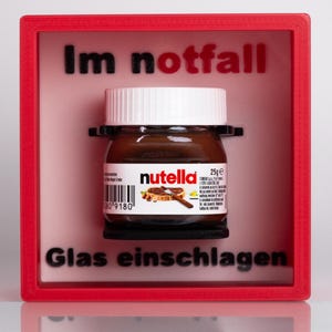 Nutella Notfallbox – Witzige Geschenkidee, Nutella-Geschenk für Schokoladenfans, lustiges Notfall-Geschenk, humorvolle Dekoration