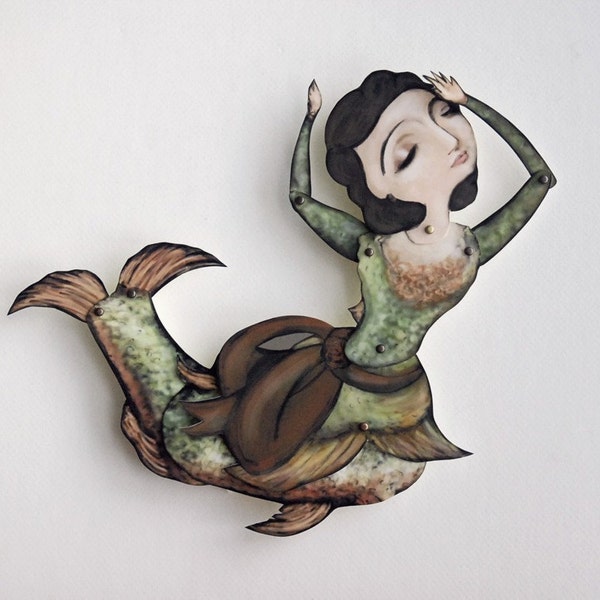 Lady Fish Paper Puppet