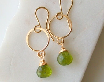Petite Peridot Drops