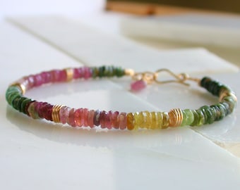 Rainbow Tourmaline Bracelet