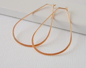 Teardrop Hoops