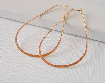 Teardrop Hoops