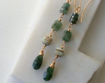 Forest Gemstone Earrings.