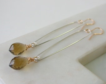 Champagne Topaz Gemstone Earrings