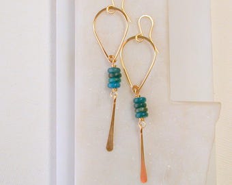 Apatite Teardrop Earrings