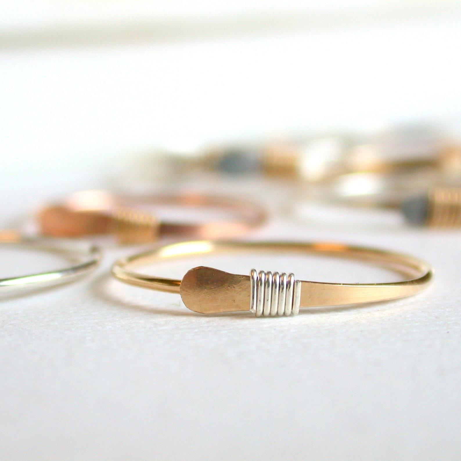 Delicate Simple Stacking Ring. Silver Stackable Rings. Dainty Stacking ...