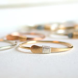 Delicate Simple Stacking Ring. Dainty Stacking Ring. Simple Rose Ring. Simple Stacking Ring. Minimalist Stacking Ring Delicate Stacking Ring