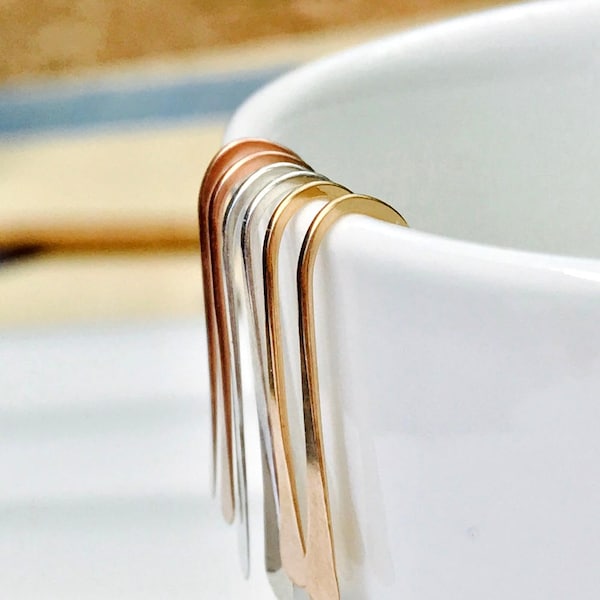 Dainty Gold Fill Threader Earrings: Minimalist Modern Style