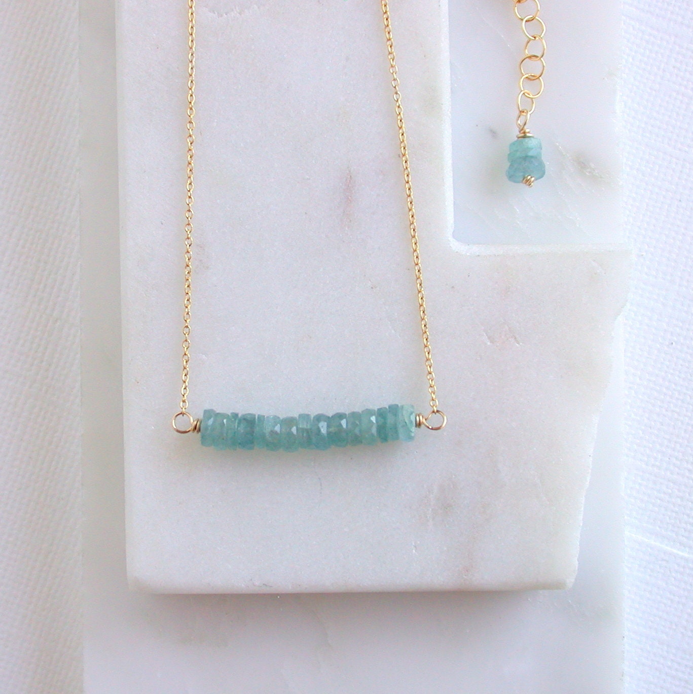 Horizontal Birthstone Bar Necklace – PAVOI