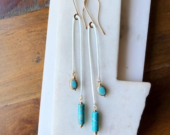 Slender Balancing Act with Turquoise