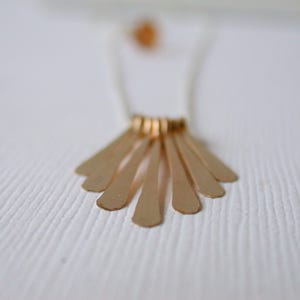 Fringe Necklace Simple Fringe Necklace Mixed Metal Necklace Layering Necklace Minimalist Necklace Gold Fringe Sterling silver Fringe