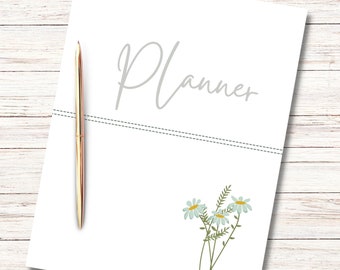 Blank Planner Pages, Digital download, Simple Classic Blank Planner Pages