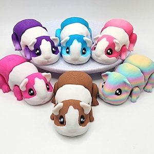 Conejillo de indias, mascota de escritorio, juguete antiestrés, flexible