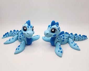 Nessie - Monstre 3D articulé du Loch Ness - Plésiosaure mignon