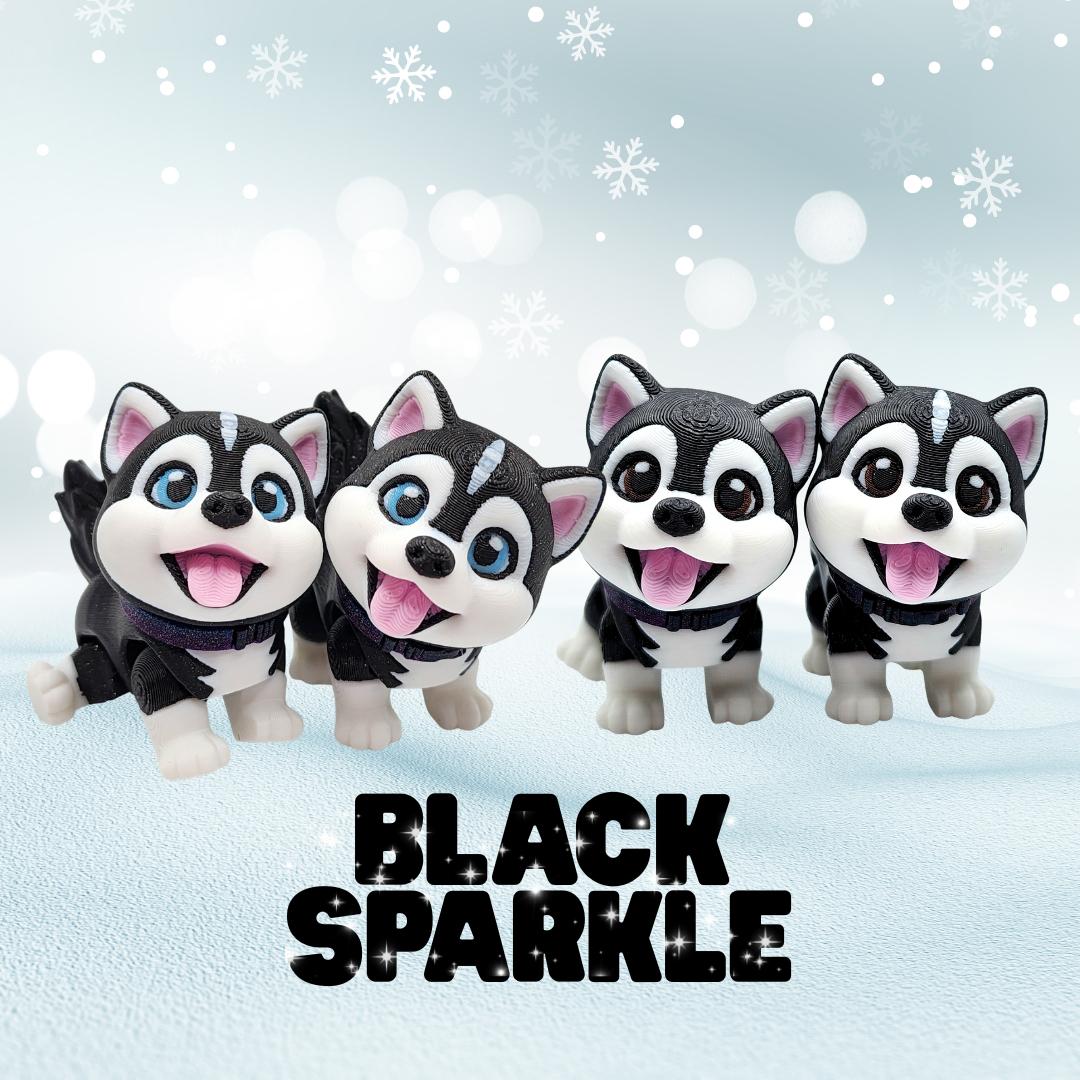 3D Printed Chibi Husky Fidget Toy: Articulated Miniature Figurine - Etsy