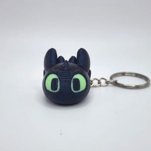 Black Dragon Schlüsselanhänger, 3D gedruckt Ohnezahn inspiriert