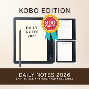 Daily Notes 2026 for Kobo