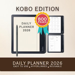 Agenda diaria 2026 para Kobo