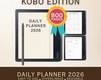 Daily Planner 2026 for Kobo