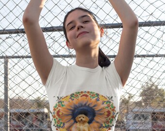 Pure Gold Golden Doodle T-Shirt | Doodle Illustration, Metallic Look