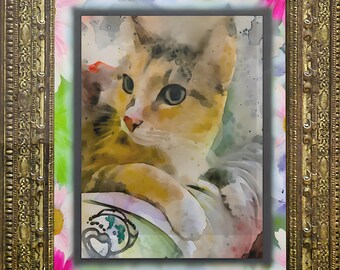 Custom Pet Portraits in Your Preferred Style — Watercolor, Oil Painting, Sketches, and More