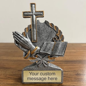 Church Volunteer Trophy, Bible Study, Pastor, Personalized Trophy, Personalized Appreciation Gift, Thank You Gift for Church Volunteer