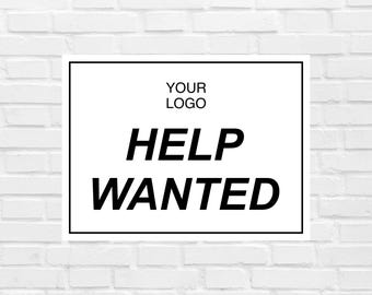 Help Wanted Sign – Eye-Catching Business Display, Perfect for Storefronts, Restaurants, Offices, Durable and Easy to Hang for Hiring Notices