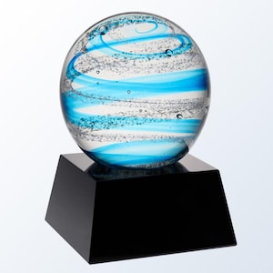 Neptune Glass Award - Custom Engraved Crystal Trophy for Recognition, Achievement, Regional Awards - Elegant Personalized Gift