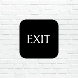 Standard Exit Sign for Offices and Businesses - Custom Colors Available | Sleek, Professional Design for Safety & Compliance Needs