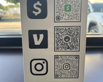 Custom QR Code Sign – Acrylic Small Business Display