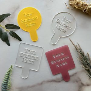 Custom Latte Stencil - Personalized Coffee Stencil w/ Logo - Acrylic - For Baristas, Bakeries, Cocktails, Coffee Shops & Coffee Lover Gifts