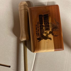 Wilson game calls Red Cedar trough call and striker choose surface