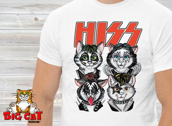 Cat band t shirts discount
