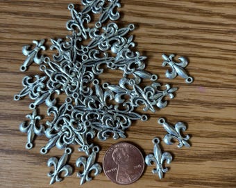 Fleur-de-lis, charm, pendant, bead, bangle, French, findings