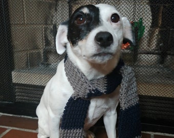 blue gray  dog Scarf