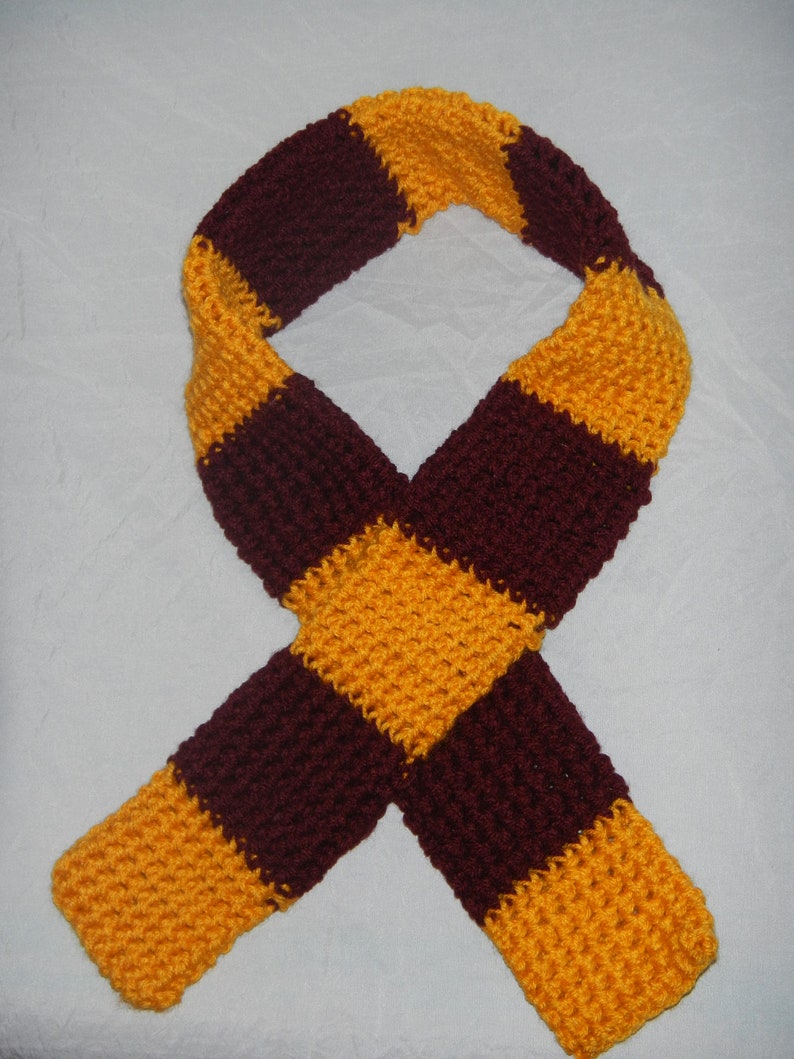 Gold Burgundy dog Scarf image 2