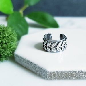 Boucles d'oreilles en argent sterling à volutes, bijoux de corps, fleurs larges, bijoux botaniques
