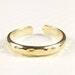 Samantha Cooke reviewed Wide Hammered Half Round 14K Yellow Gold Fill Toe Ring- 2.5mm, Wide Toe ring, Yellow Gold Toe ring, Hammered ring, Midi Ring, Made in Canada