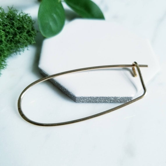 Yellow Gold Filled Stitch Holder, Knitting Accessory