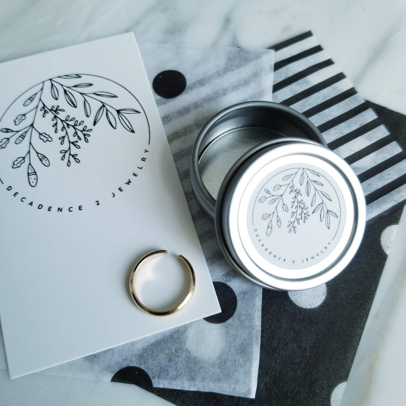 14K Gold Dot Oxidized Sterling Silver Rustic Ring Yellow Etsy UK