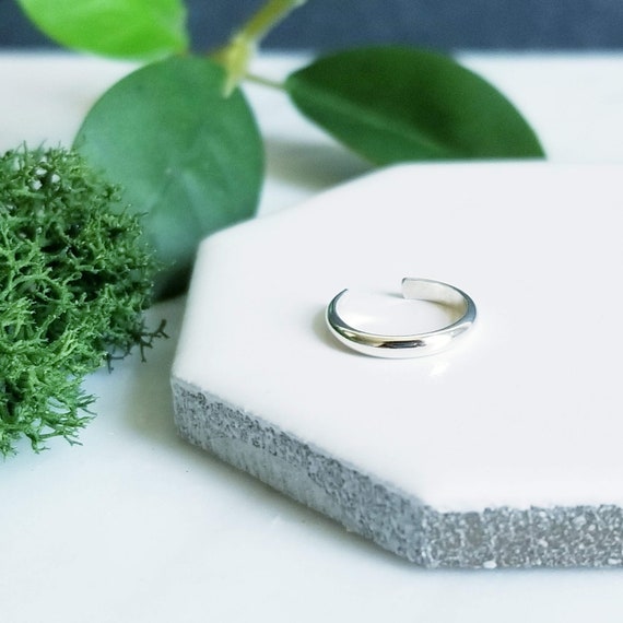 Sterling Silver Ear Cuff Fake Nose Ring- Half Round 1.5mm