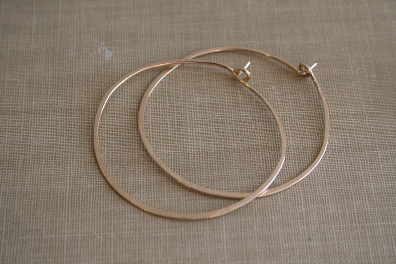 Large 14K Gold Filled Round Hoop Earrings