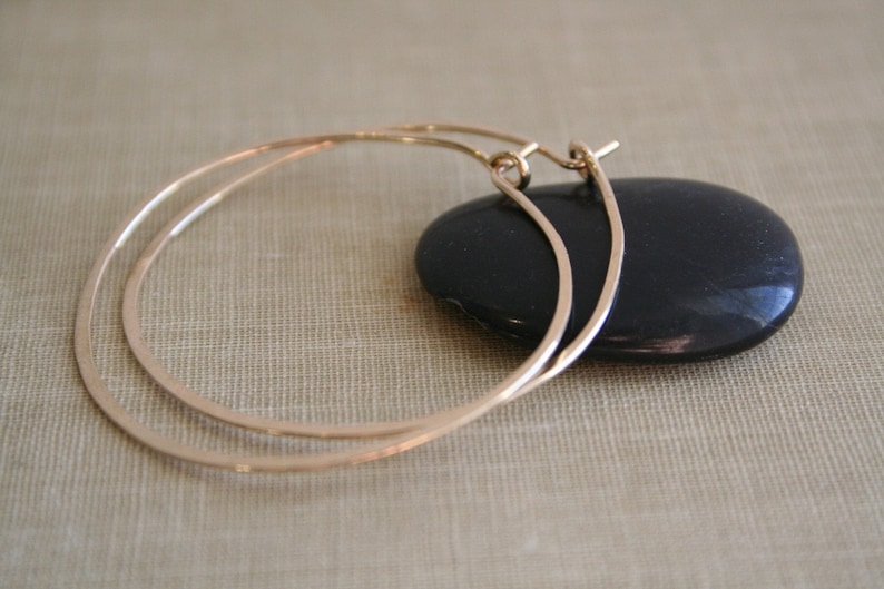 Large 14K Gold Filled Round Hoop Earrings