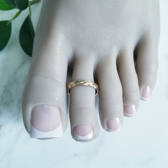 Gold Filled 14K Twist Pattern Toe ring, Body Jewelry, Goldfilled jewelry