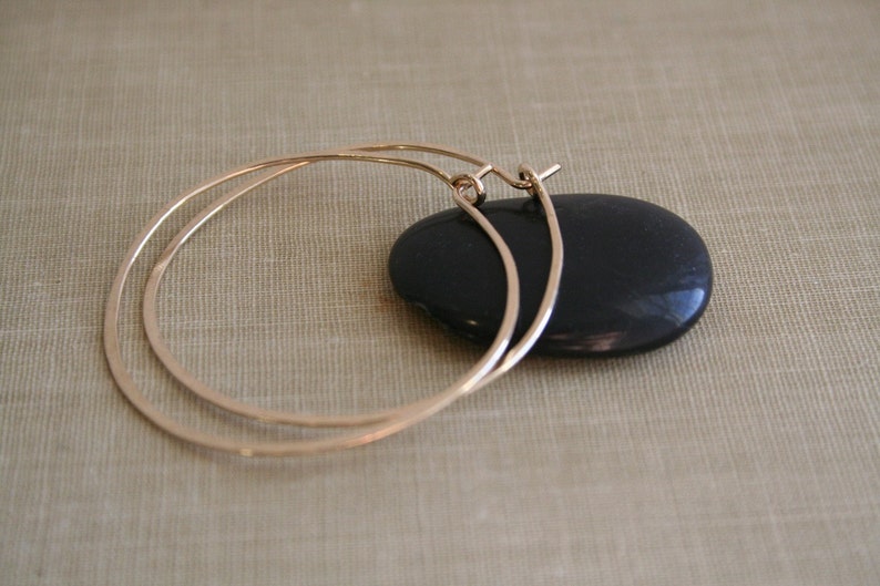 Large 14K Gold Filled Round Hoop Earrings