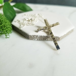 Sterling Silver Cross Necklace image 2