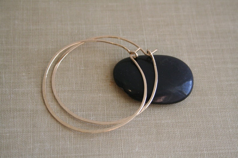 Large 14K Gold Filled Round Hoop Earrings
