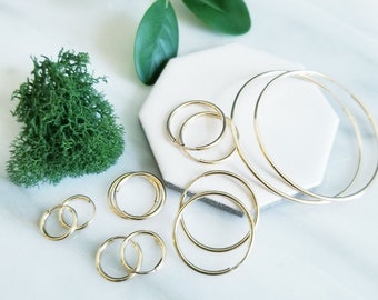 Endless 14K Gold Fill Hoop Earrings