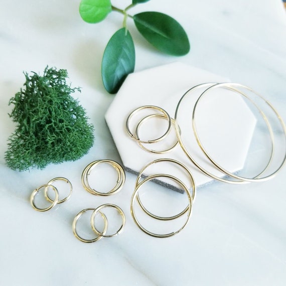 Endless 14K Gold Fill Hoop Earrings